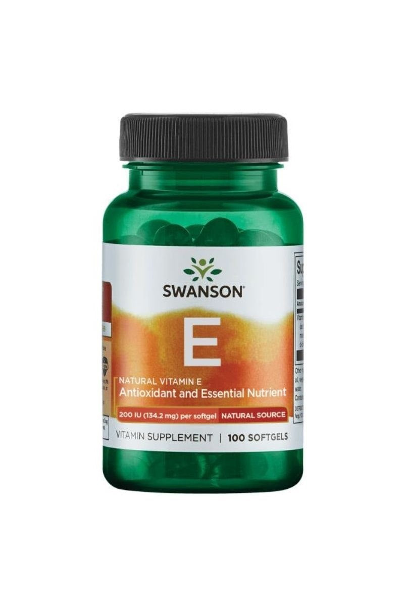 Swanson natūralus vitaminas E - vitaminas E 200 TV 100 kapsulių