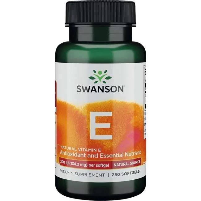 Swanson natūralus vitaminas E - vitaminas E 200 TV 250 kapsulių