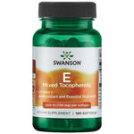Swanson vitamino E mišinys 200 TV 100 kapsulių
