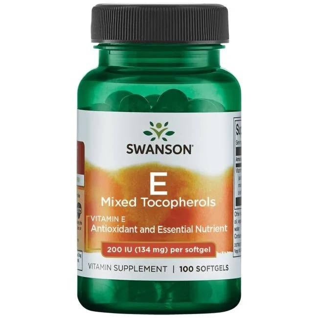 Swanson vitamino E mišinys 200 TV 100 kapsulių