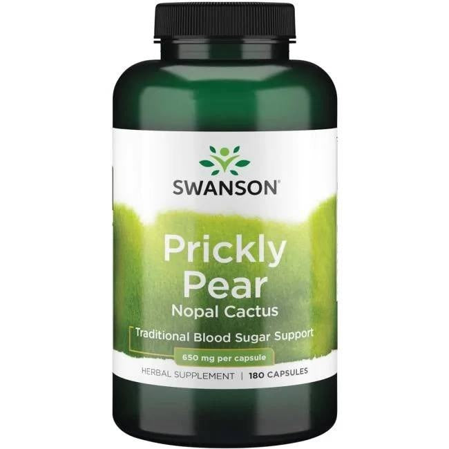 Swanson dygliuotųjų kriaušių skonio 650 mg 180 kapsulių