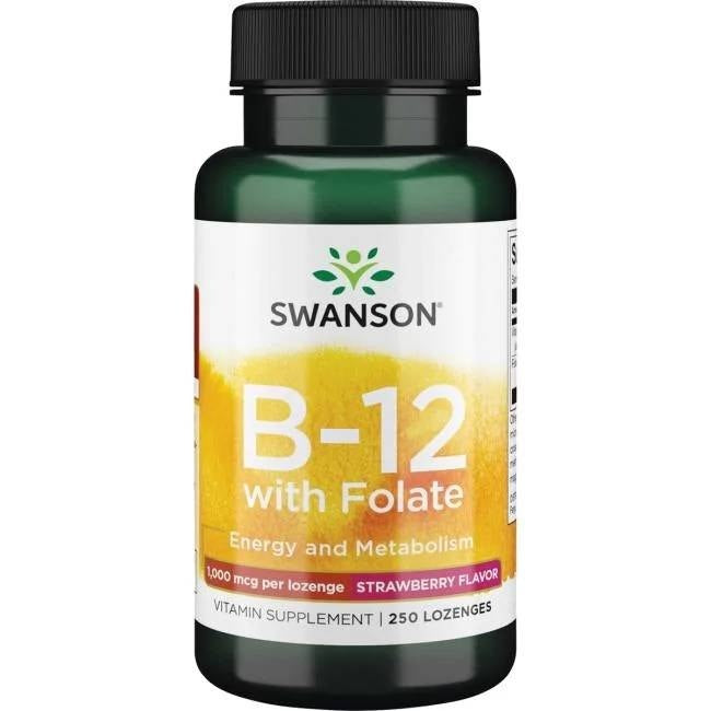 Swanson vitaminas B12 1000 mcg 250 pastilių