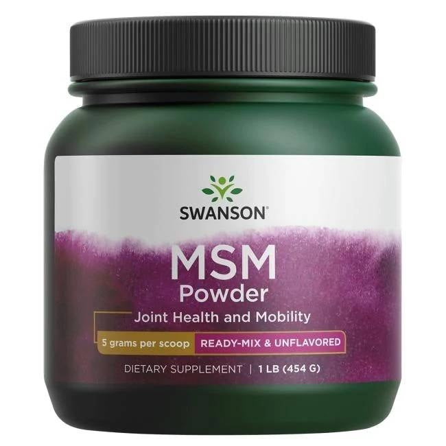 Swanson sieros MSM - metilsulfonilmetano milteliai 454 g