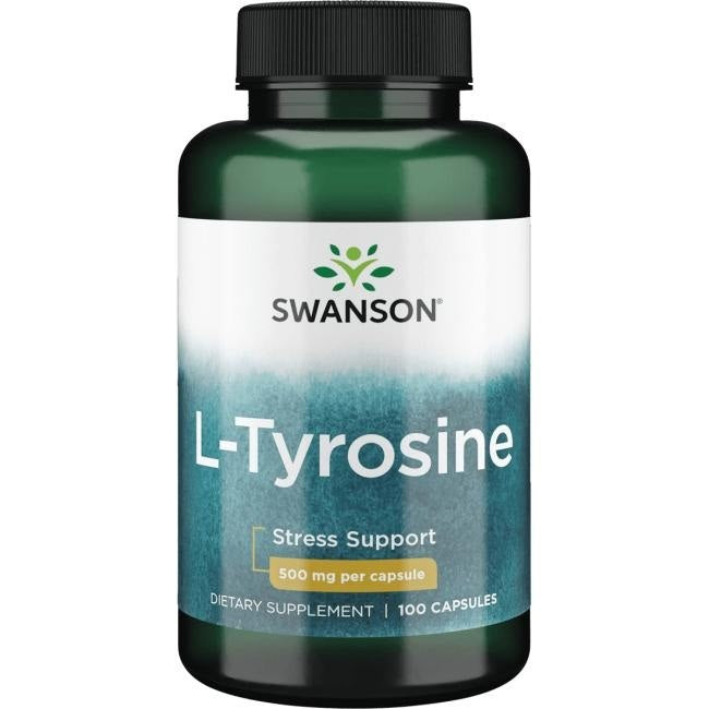 Swanson L-tirozinas 500 mg 100 kapsulių