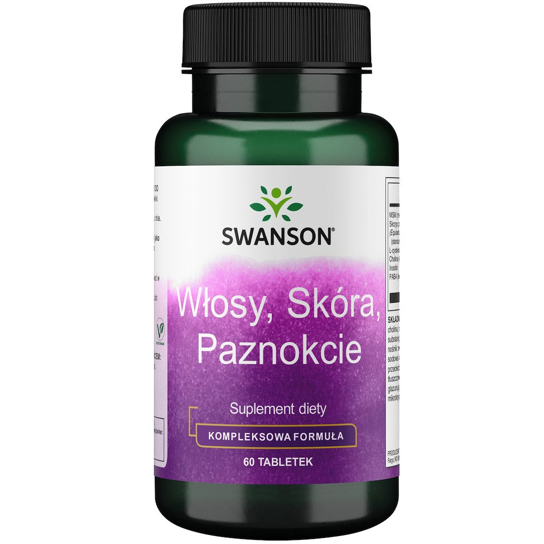 Swanson plaukų ir odos bei nagų priežiūros priemonės 60 tablečių