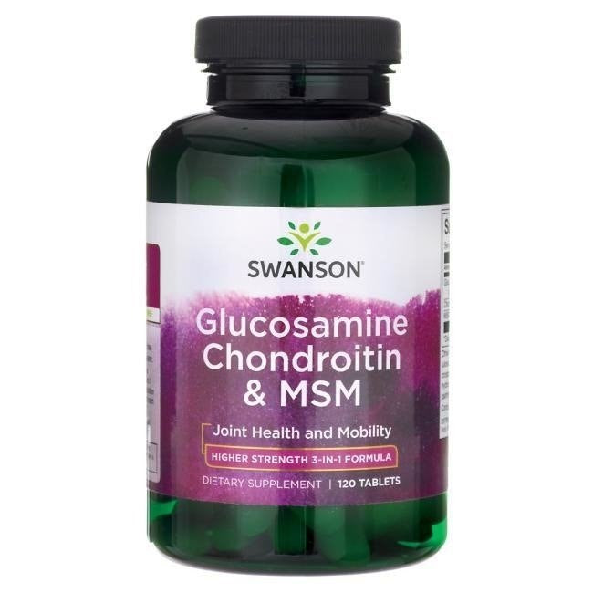 Swanson gliukozaminas/chondroitinas/MSM 500/400/200 mg 120 tablečių