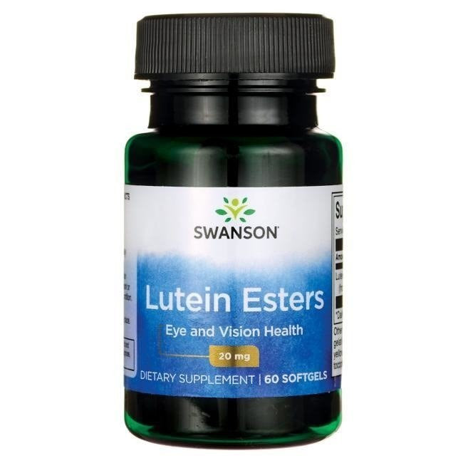 Swanson liuteino esteriai 20 mg 60 kapsulių