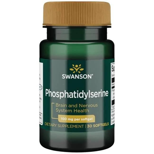 Swanson fosfatidilserinas 100 mg 30 kapsulių