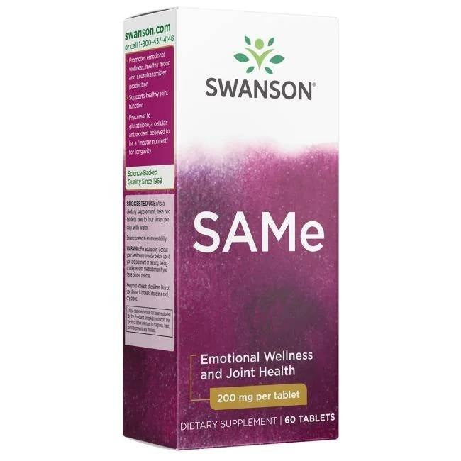 Swanson SAMe 200 mg 60 tablečių