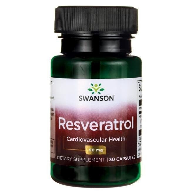 Swanson Resveratrol - Resveratrolis 50 mg 30 kapsulių