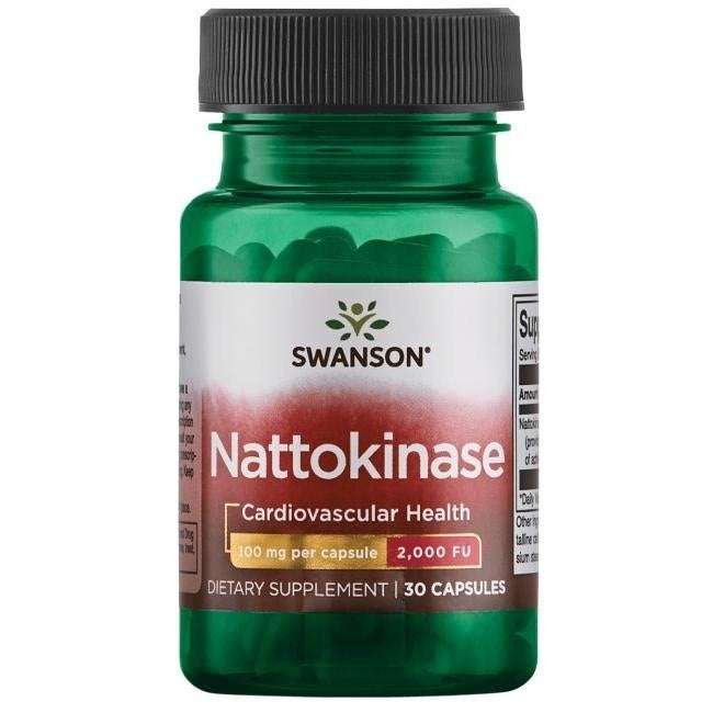 Swanson Nattokinase 100 mg 2000 FU 30 kapsulių