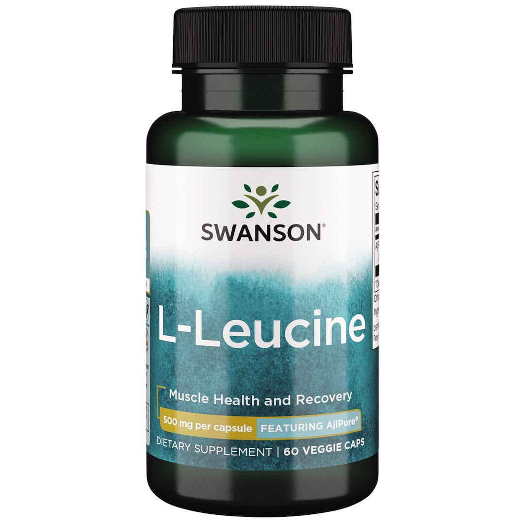 Swanson L-leucinas 500 mg 60 kapsulių
