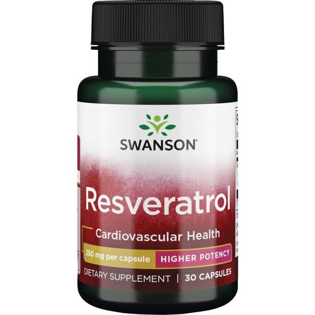 Swanson Resveratrol - Resveratrolis 250 mg 30 kapsulių