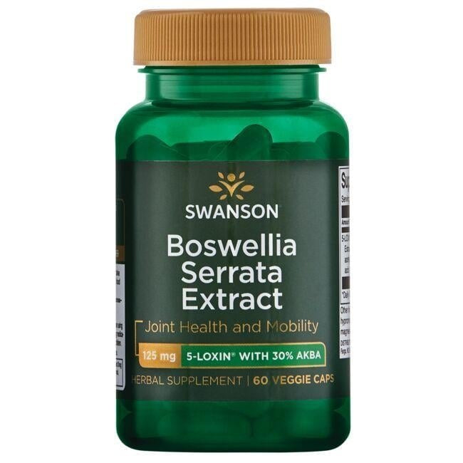 Swanson Boswellia Serrata ekstraktas 125 mg 60 kapsulių