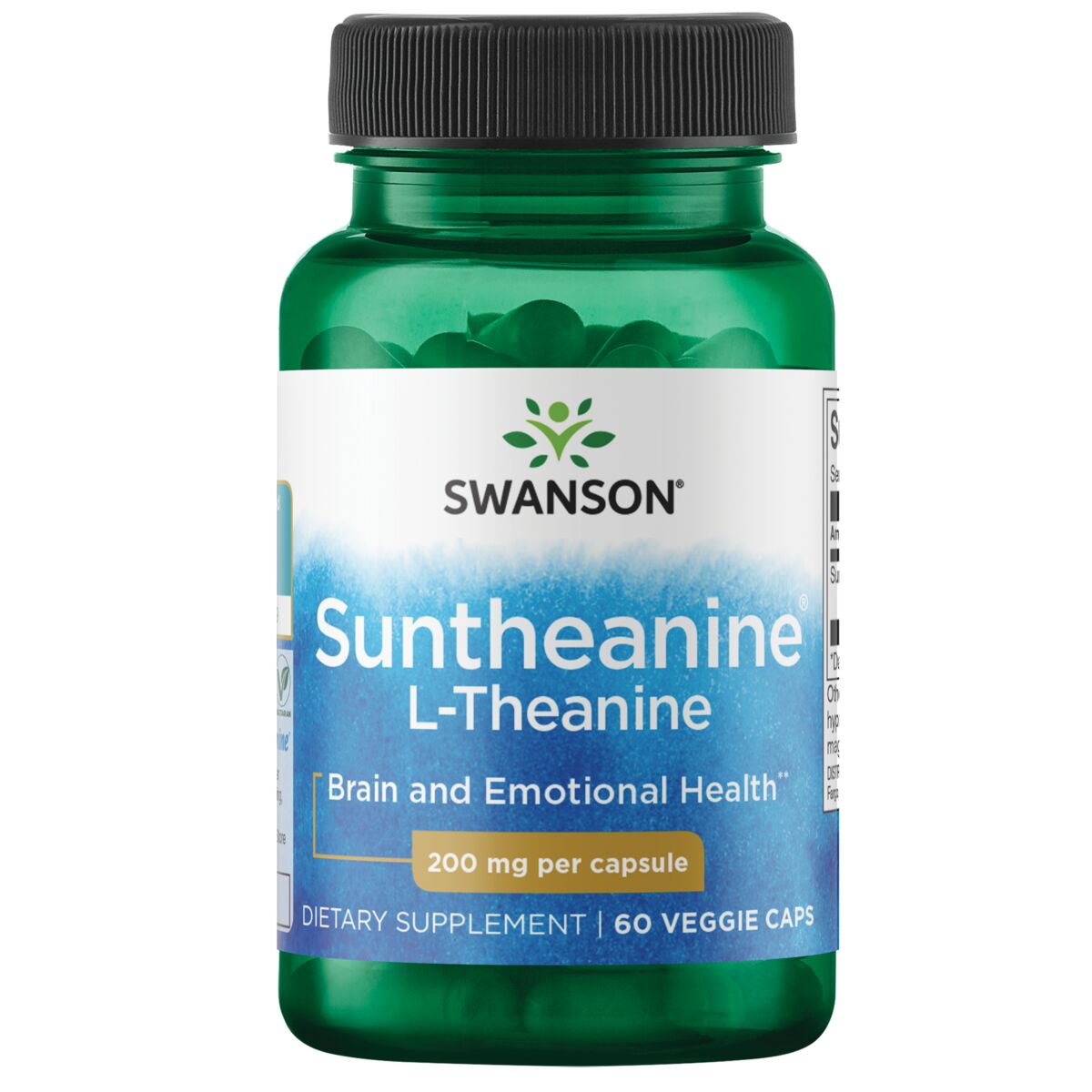 Swanson Suntheanine L-Theanine 200 mg 60 kapsulių