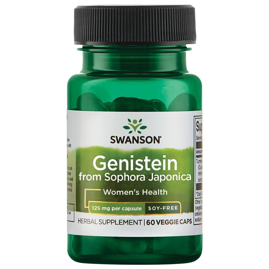 Swanson Genisteinas iš japoninės Sophora Japonica 125 mg 60 kapsulių