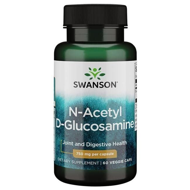 Swanson NAG N-A-G - N-acetil-D-gliukozaminas 750 mg 60 kapsulių