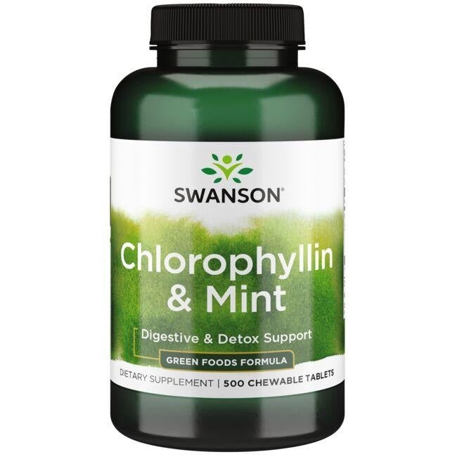 Swanson chlorofilinas ir mėtos 500 tablečių