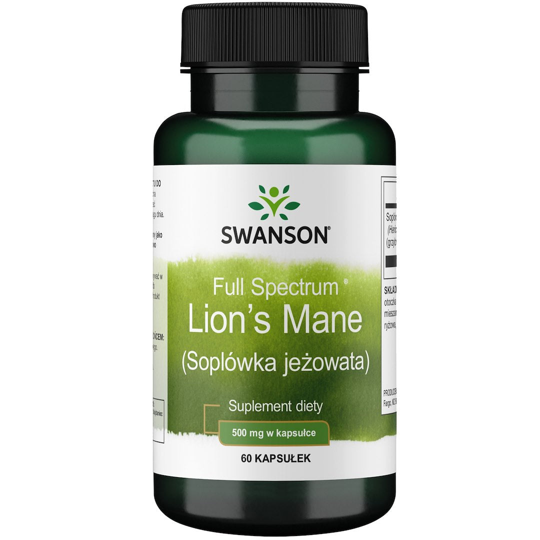Swanson pilno spektro liūto karčiai 500 mg 60 kapsulių