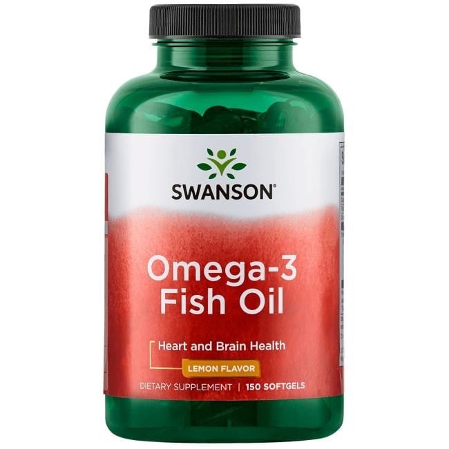 Swanson Omega-3 žuvų taukai 150 kapsulių