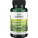 Swanson pilno spektro mėtų lapai 400 mg 60 kapsulių