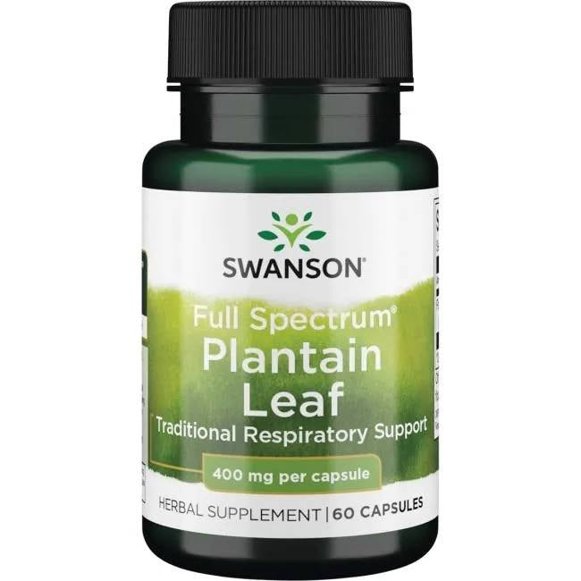 Swanson Full Spectrum Plantain - Gysločiai 60 kapsulių