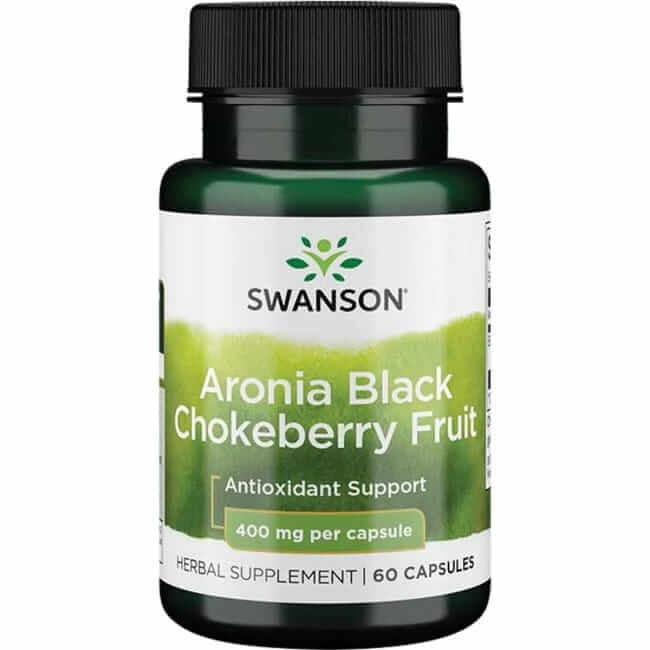 Swanson Aronia Black Chokeberry Fruit 60 kapsulių