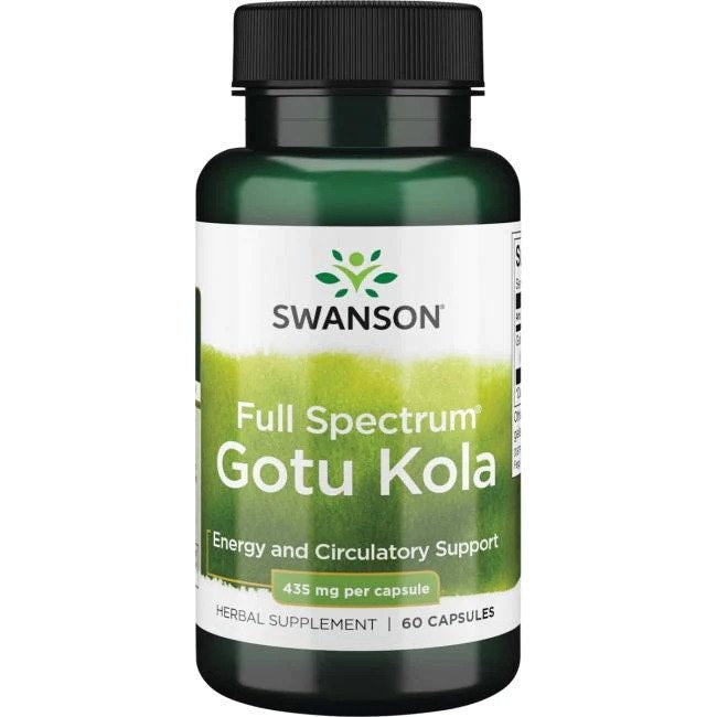 Swanson pilno spektro Gotu Kola 435 mg 60 kapsulių