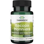 Swanson Bacopa Monniera 50 mg - ekstraktas 10:1 90 kapsulių