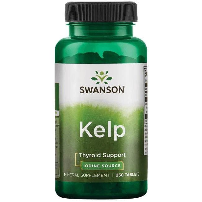 Swanson Kelp 56 mg - jodo 225 mcg 250 tablečių
