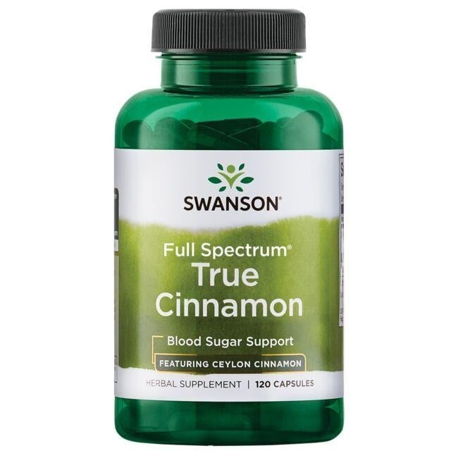 Swanson pilno spektro tikrojo cinamono 300 mg 120 kapsulių