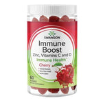 Swanson Immune Boost vyšnių skonio guminukai 60