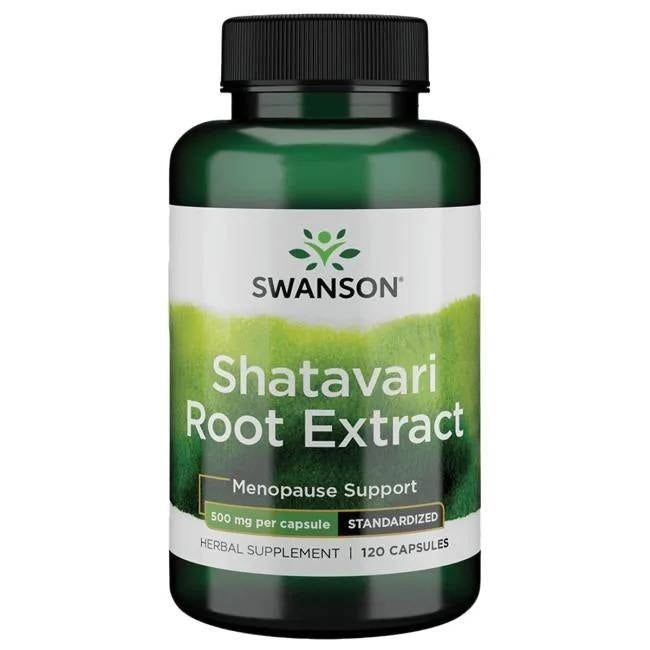 Swanson Šatavari šaknų ekstraktas 500 mg 120 kapsulių