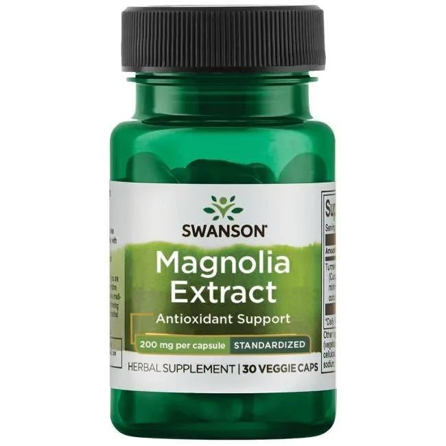 Swanson Magnolijų ekstraktas 200 mg 30 kapsulių