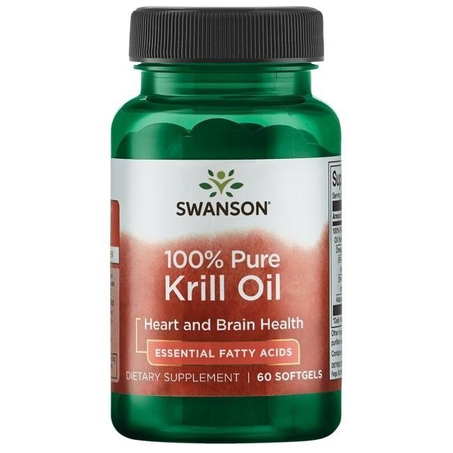 Swanson krilių aliejus 60 kapsulių