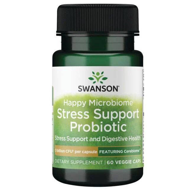 Swanson Happy Microbiome Stress Support Prob.“ 60 kapsulių