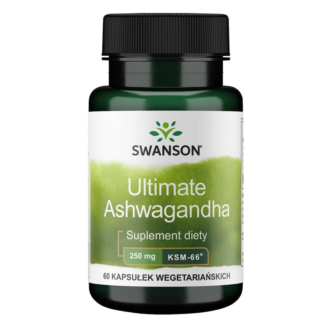 Swanson Ašvaganda KSM-66 250 mg 60 kapsulių
