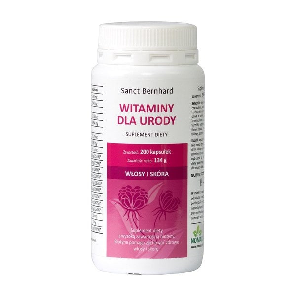 KRAUTERHAUS SANCT BERNHARD Schönheits-Kapseln - Vitaminai grožiui 200 kapsulių