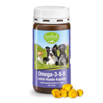 TIERLIEB Omega 3-6-9 su linų sėmenų aliejumi šunims 180 kaps.