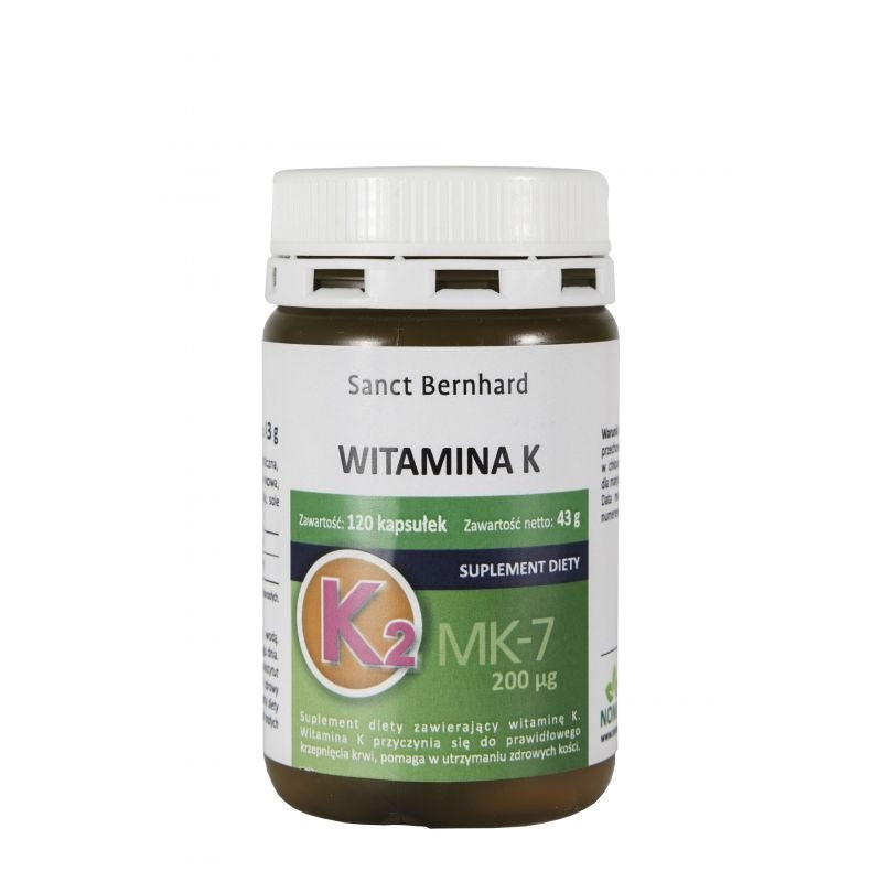 KRAUTERHAUS SANCT BERNHARD Vitaminas K2 MK7 120 kapsulių