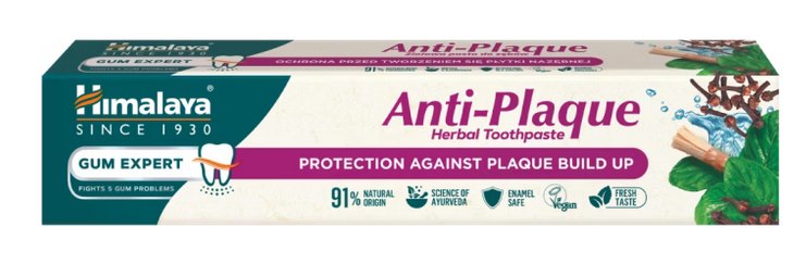 HIMALAYA Gum Expert žolelių dantų pasta nuo apnašų – mažina apnašas ir bakterijas ant dantų paviršiaus 75 ml