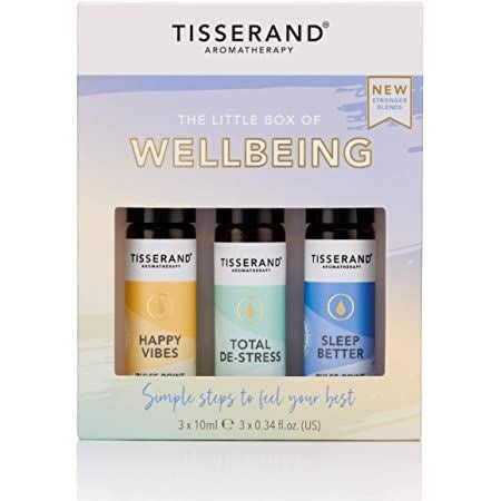 TISSERAND AROMATERAPIJA Mažoji gerovės dėžutė – nuotaiką gerinančių eterinių aliejų rutulinis rinkinys 3 x 10 ml