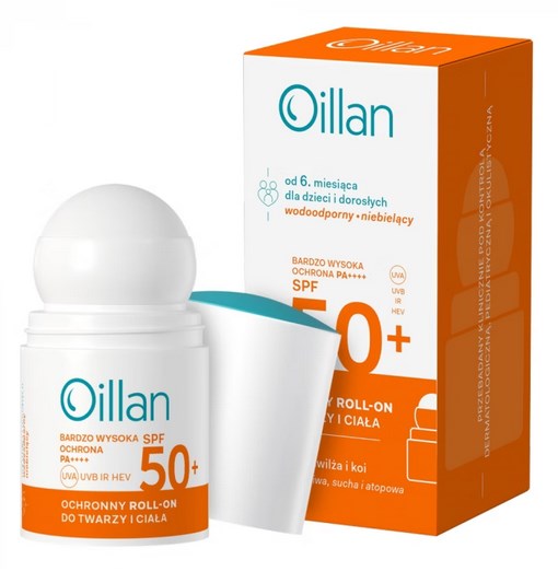 OILLAN rutulinis kremas nuo saulės su SPF50 50 ml