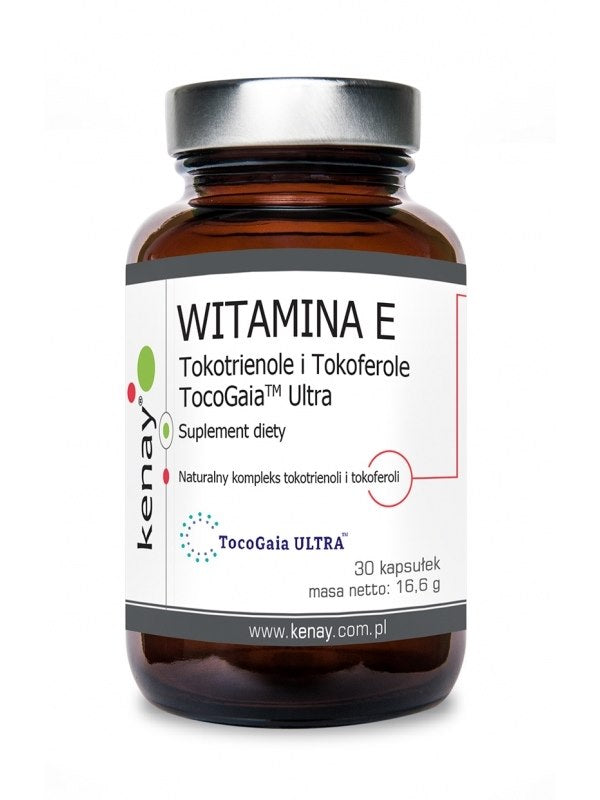 KENAY vitaminas E tokotrienoliai ir tokoferoliai TocoGaia Ultra 30 kapsulių