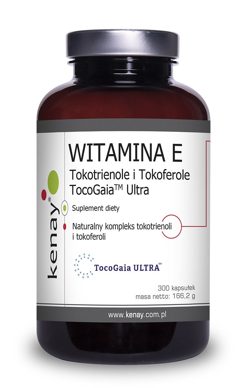 KENAY vitamino E tokotrienoliai ir tokoferoliai TocoGaia Ultra 300 kapsulių