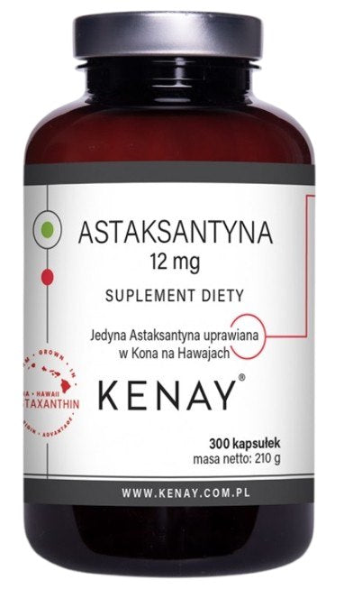 KENAY Astaksantinas 12 mg 300 kapsulių