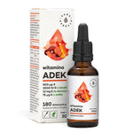 AURA HERBALS vitamino A + D3 2000 TV + E + K2 MK7 ADEK lašai 30 ml