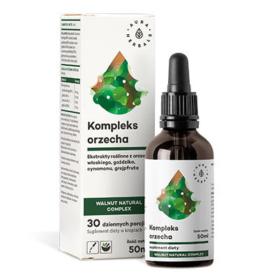 AURA HERBALS graikinių riešutų natūralus kompleksas 50 ml