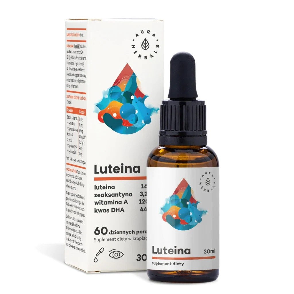 AURA HERBALS Liuteinas + Vitaminas A + DHA + Zeaksantinas 30 ml