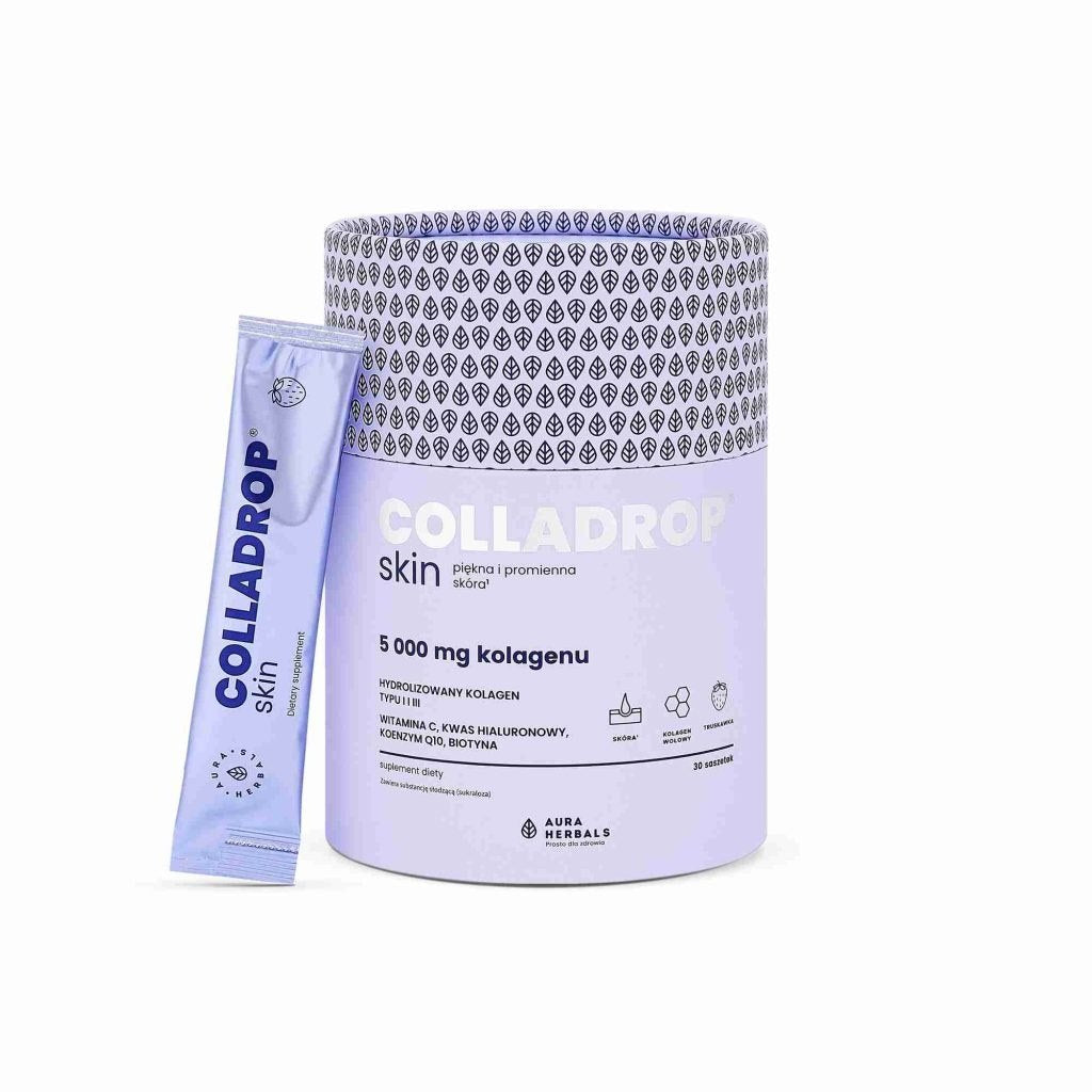 AURA HERBALS Colladrop® Skin, kolagenas 5000 mg, pakeliai 30 vnt.